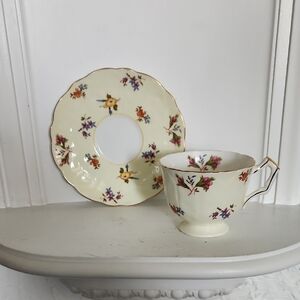 Aynsley Vintage English Fine Bone China Teacup & Saucer England
